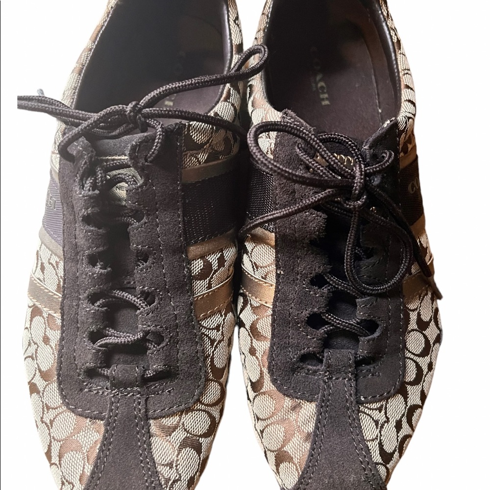 Coach Ramonna brown/tan signature shoes